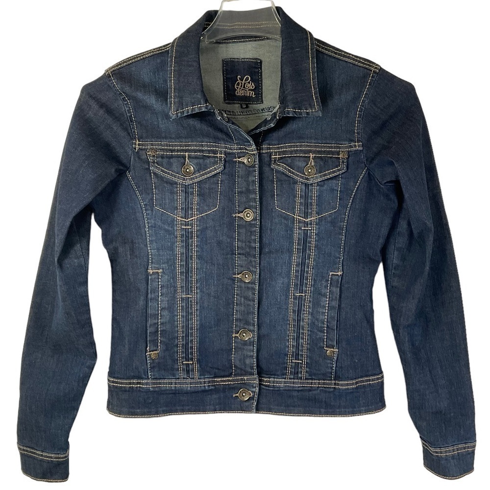Lois Denim Dark Denim Jean Jacket XS‎